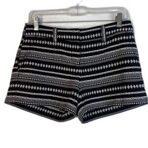 Ann Taylor LOFT Factory Printed Geometric Shorts Size 0 Small Casual Summer